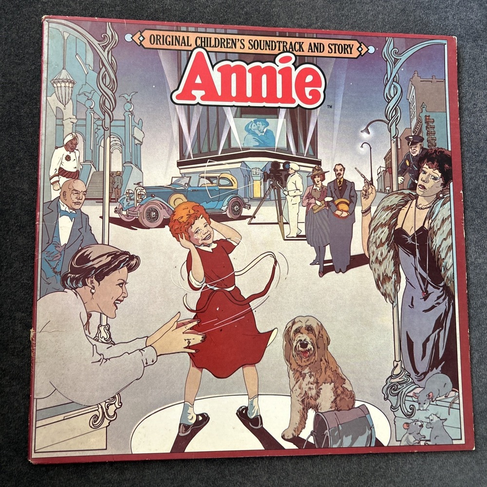 Annie Original Children's Soundtrack & Story LP Vinyl Record 1982 Columbia VG+
